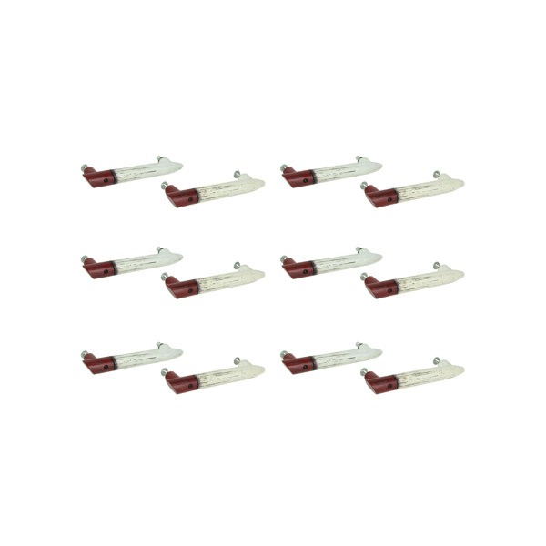 Zeckos Set Of 12 Rustic Resin Vintage Fishing Lure Drawer Pulls